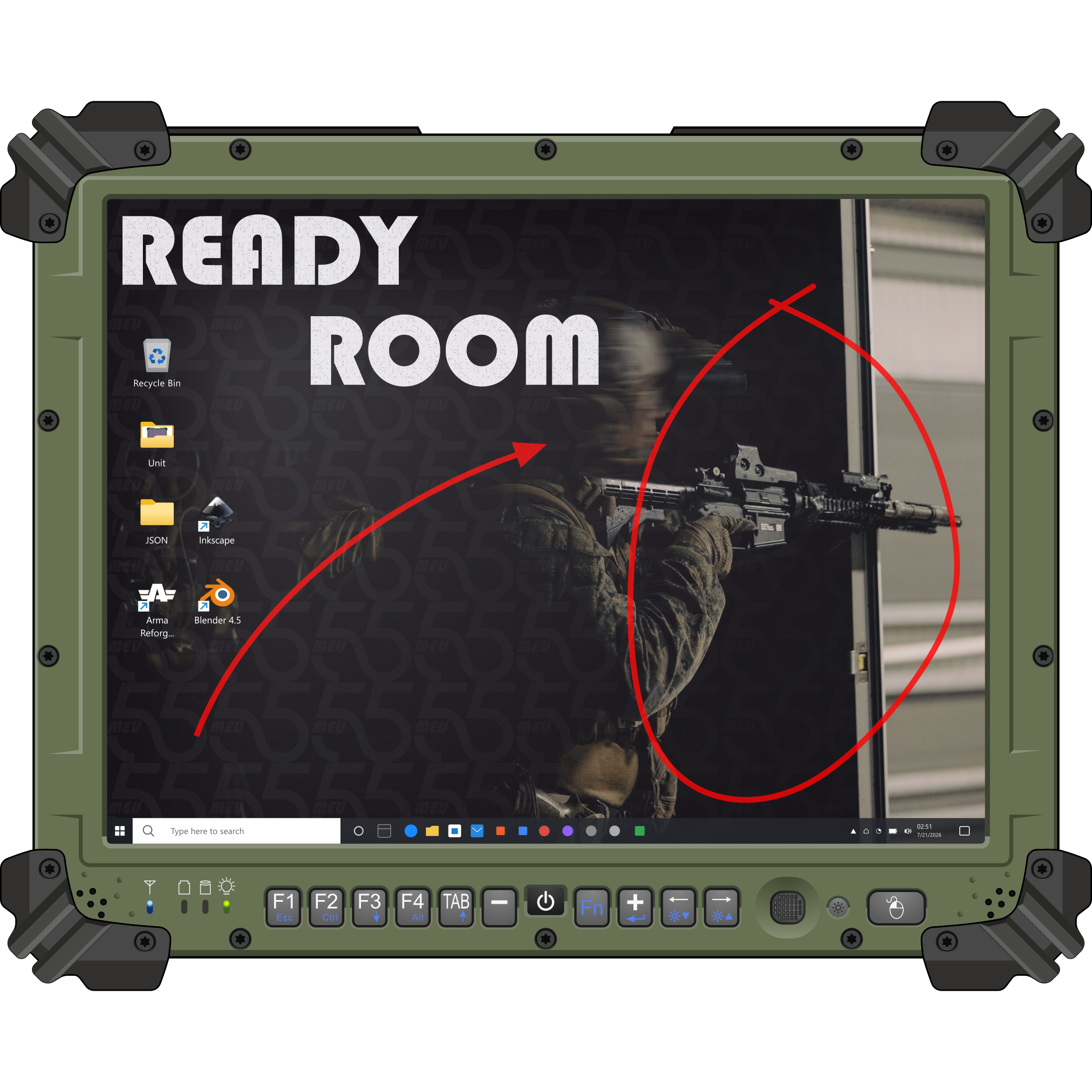The Ready Room 55th MEU emblem